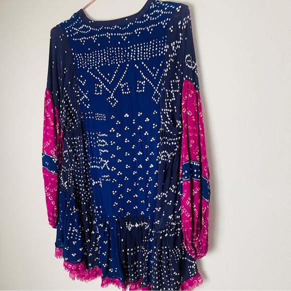 Free People Shibori Tunic Top XS - Picture 5 of 8